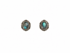 Labradorite stud earring Silver  925
