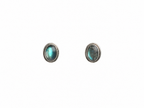 Labradorite stud earring Silver  925