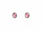 Rose Quartz stud earring Silver 925