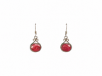 Ruby Earpiece Silver 925