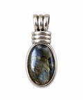 Luminous Labradorite  knot Pendant