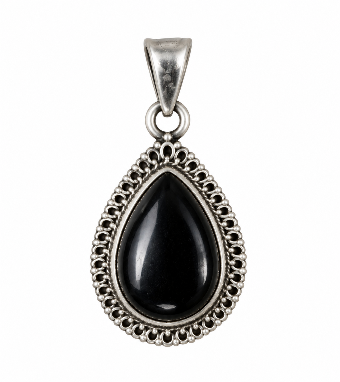 Onyx Shadow Drop Pendant