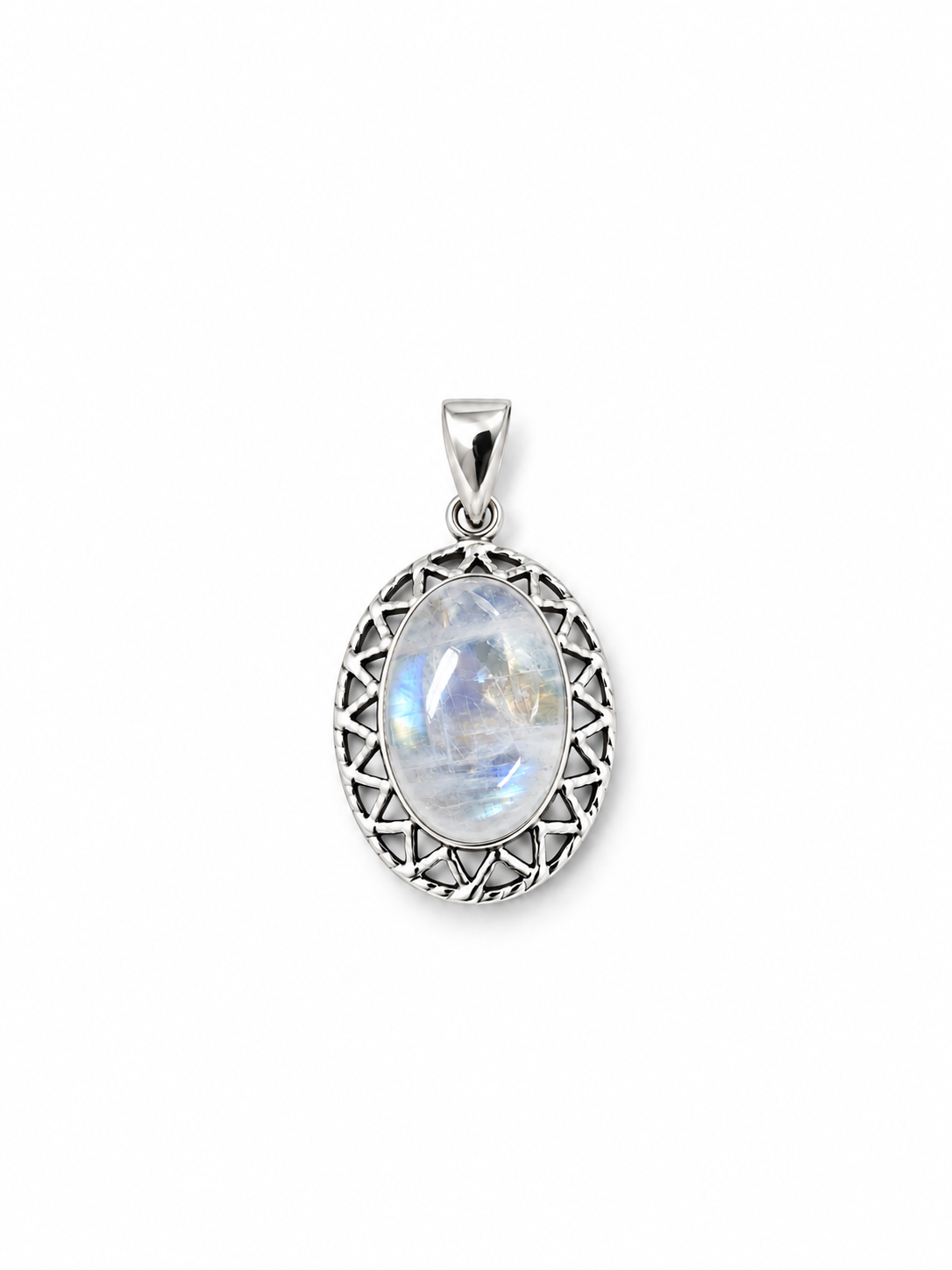 Moonstone round pendant