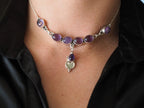 Amethist Necklace Silver 925