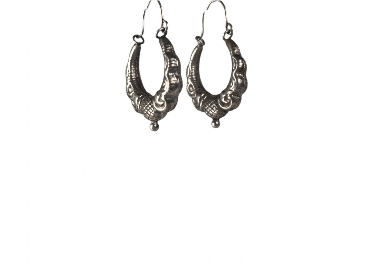 Ear piece Silver Balie Hoops