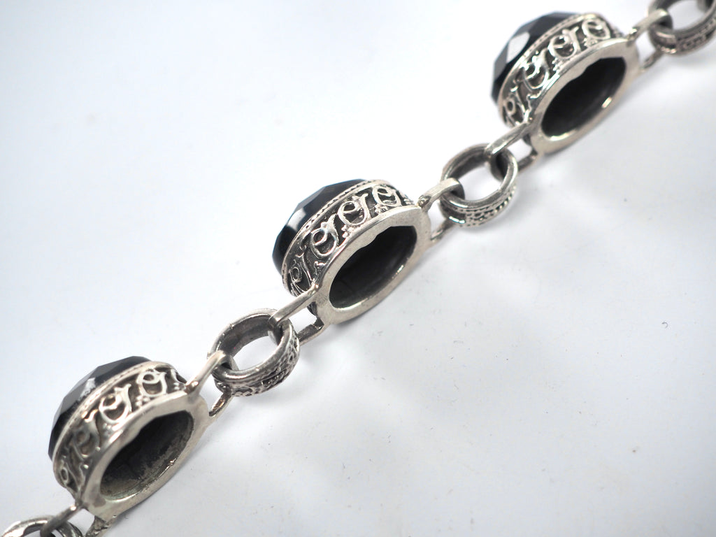 Black Onyx Bracelet Silver 925