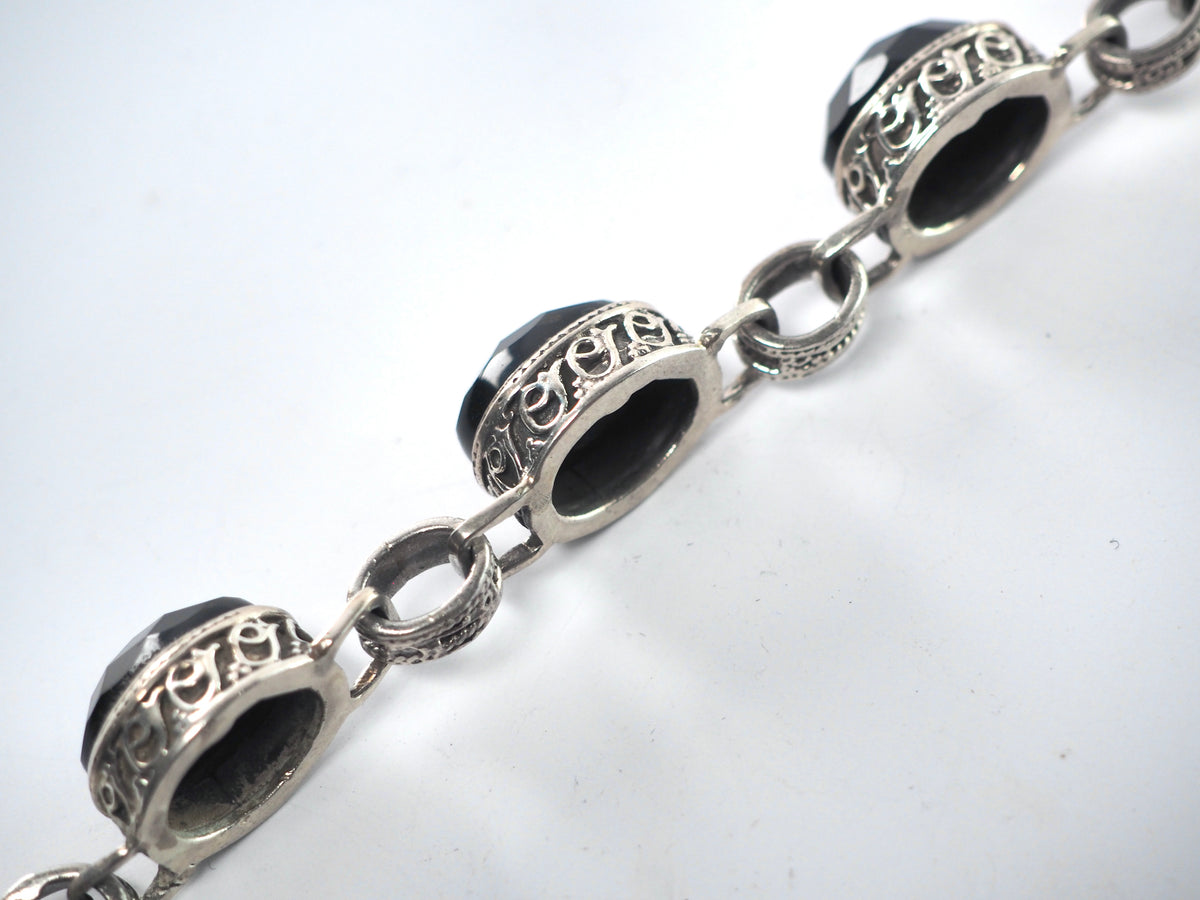 Black Onyx Bracelet Silver 925