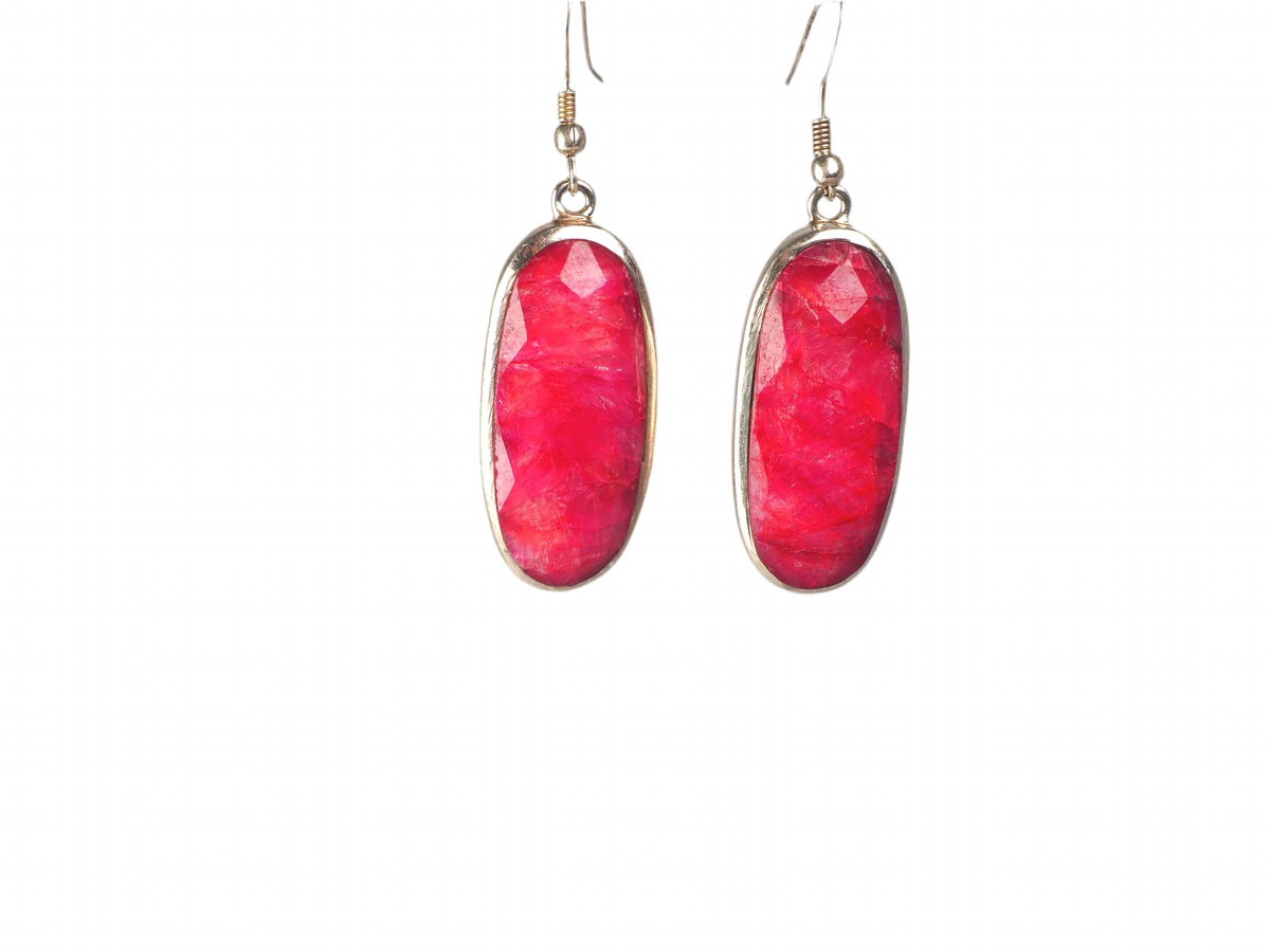 Ruby Rose Earpiece Silver 925