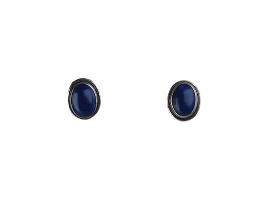 Lapis Lazuli stud earring Silver 925