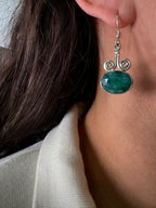 Blue Sapphire Earpiece gemstone Afmaken opspliten.