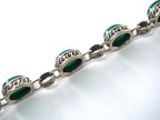 Green Onyx Bracelet Silver 925