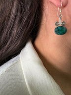 Blue Sapphire Earpiece gemstone Afmaken opspliten.