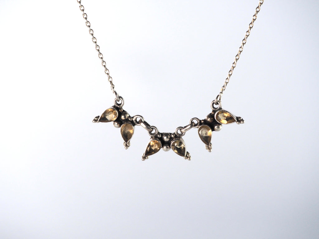 Silver Citrine Necklaces