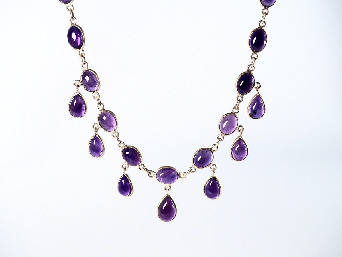 Amethist Necklace Silver 925