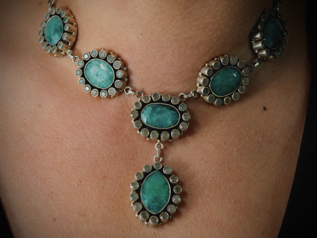 Celestial Emerald Majesty Necklace