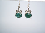 Green Emrald Earpiece Silver 925