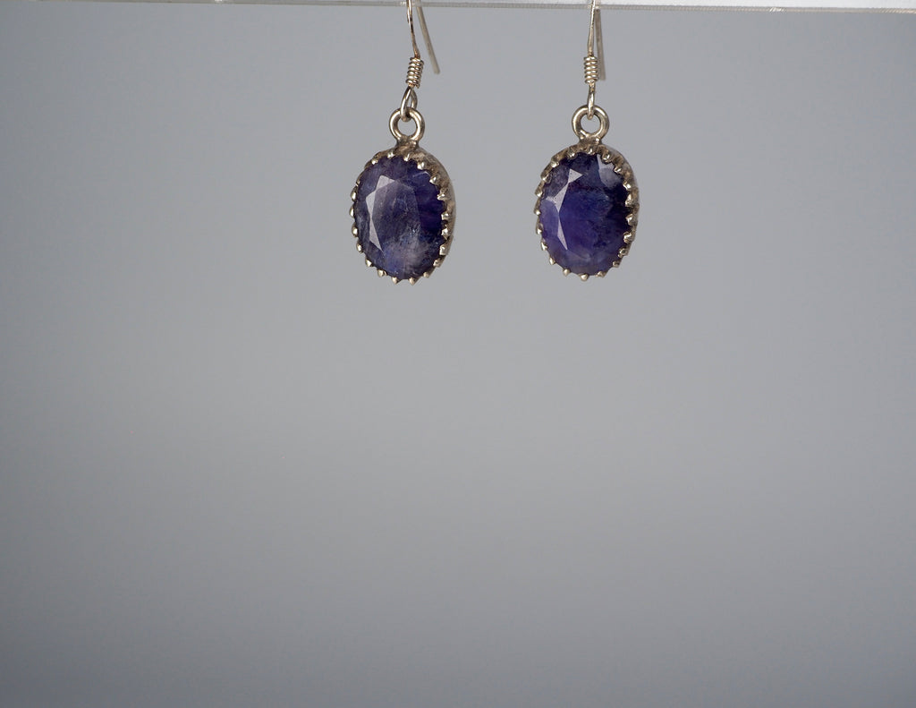 Blue Sapphire Earpiece Silver 925