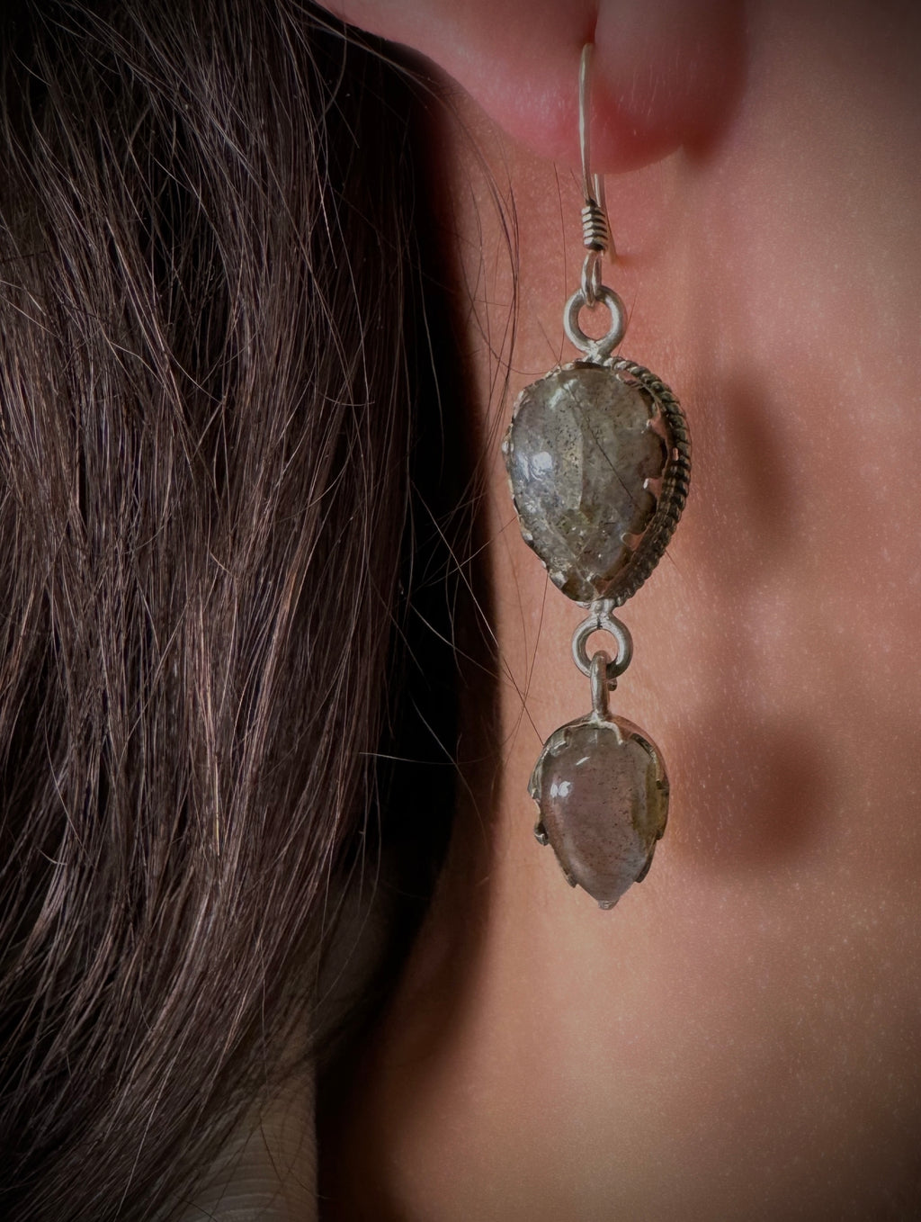 Labradorite Earpiece Silver 925 ?