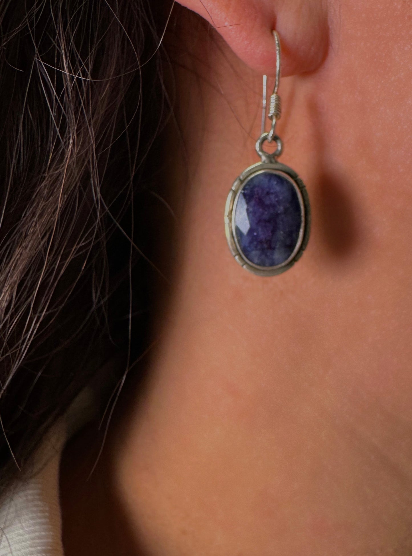 Blue Sapphire Earpiece